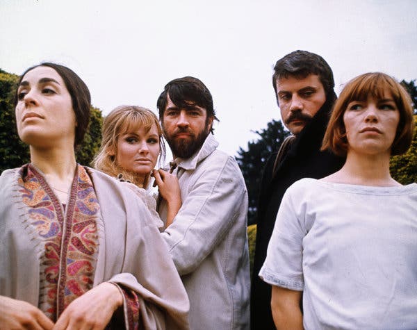 Mr. Kramer’s breakthrough as a writer came with his screen adaptation of D.H. Lawrence’s “Women in Love” (1969), directed by Ken Russell. The movie’s cast included, from left, Eleanor Bron, Jennie Linden, Alan Bates, Oliver Reed and Glenda Jackson.